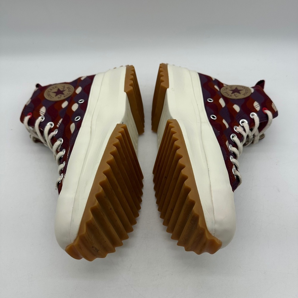 Converse A04302C Mens 10.5 Womens 12‎ Run Star Hike Beetroot Platform Sneakers - Picture 7 of 10